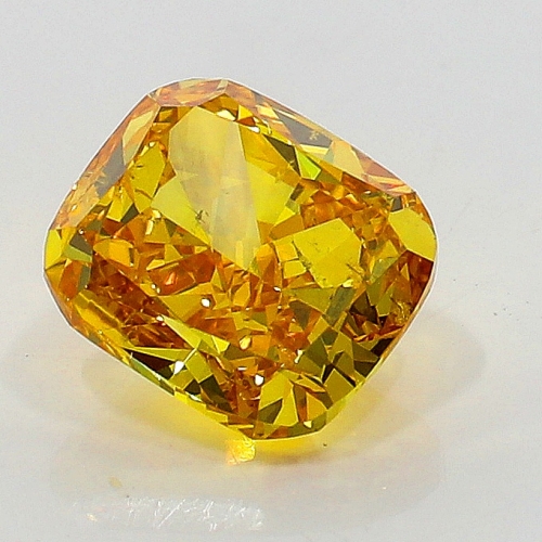 1.01 Carat Fancy Vivid   Orange Yellow CU SI1 GIA