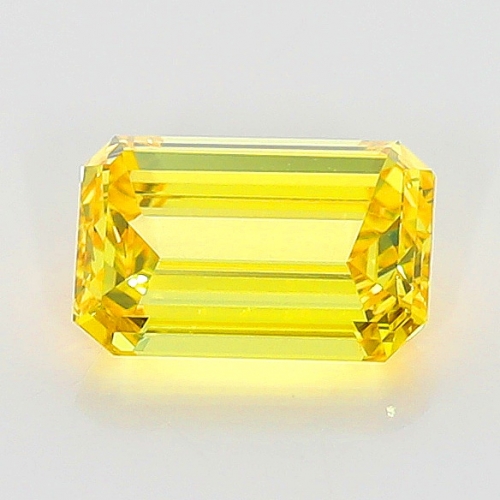 0.42 Carat Fancy Vivid   Yellow  EM VS2 GIA