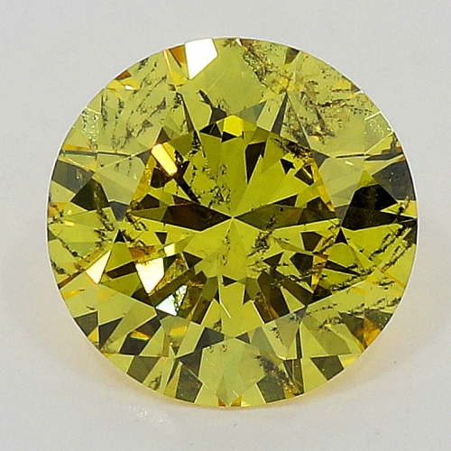 0.47 Carat Fancy Deep   Yellow  BR  GIA
