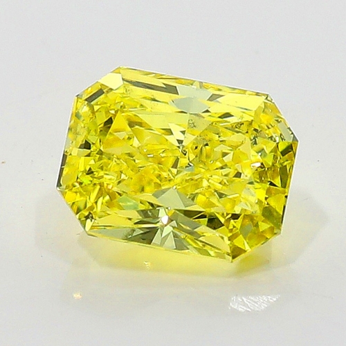 0.72 Carat Fancy Vivid   Yellow  RAD SI2 GIA
