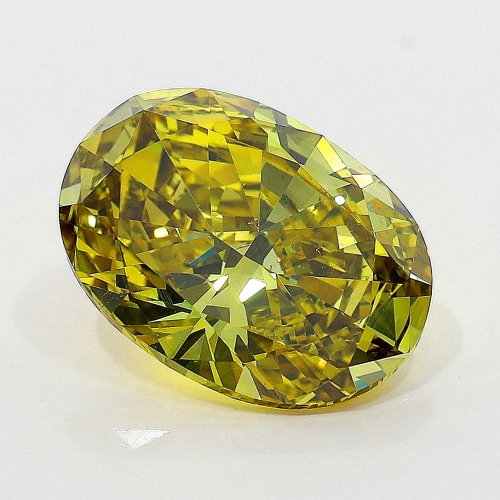 3.15 Carat Fancy Deep   Yellow  OV VS2 GIA