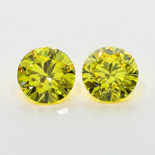 2.01 Carat Fancy Vivid   Yellow  BR SI1 GIA