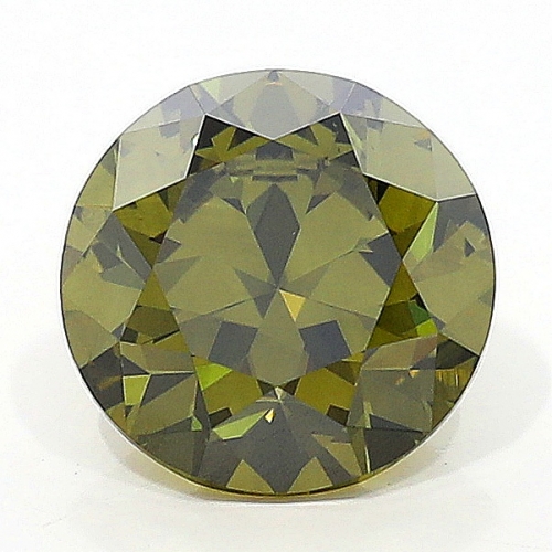 1.02 Carat Fancy Dark Greenish Greenish Gray  BR VS2 GIA