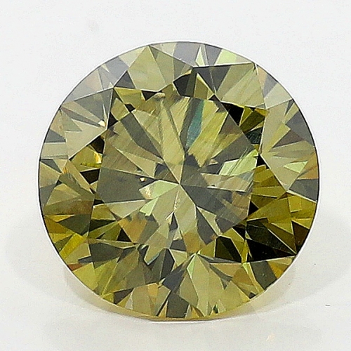 1.03 Carat Fancy Dark Brown Greenish Yellow BR VS1 GIA
