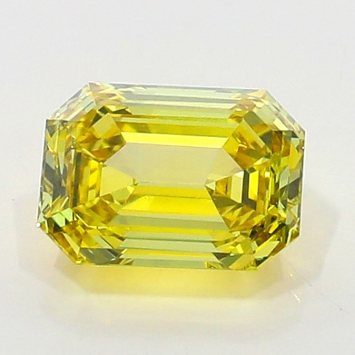 0.47 Carat Fancy Intense   Yellow  EM VS1 GIA