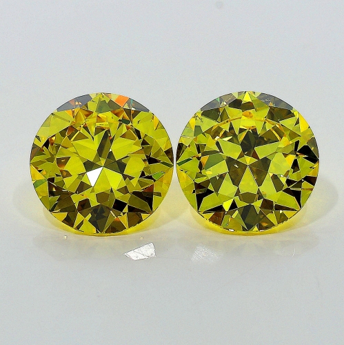 1.51 Carat Fancy Vivid   Yellow  BR VS2 GIA + 1.50 Carat Fancy Vivid Yellow BR VS2 GIA
