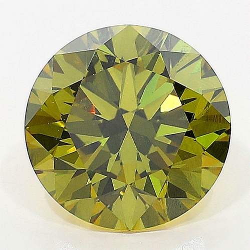 1.53 Carat Fancy Deep Brownish Greenish Yellow  BR VS2 GIA