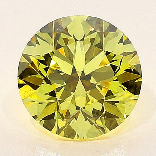 0.70 Carat Fancy Intense   Yellow  BR SI1 GIA