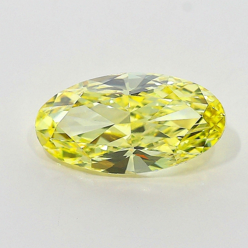 1.09 Carat Fancy Intense   Yellow  OV VS2 GIA