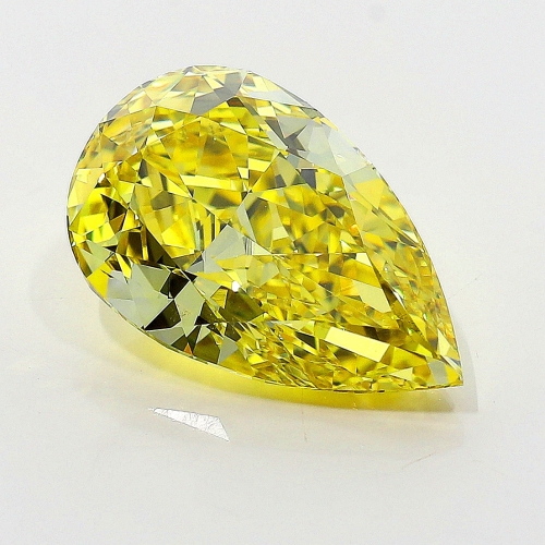3.05 Carat Fancy Vivid   Yellow  PS SI1 GIA