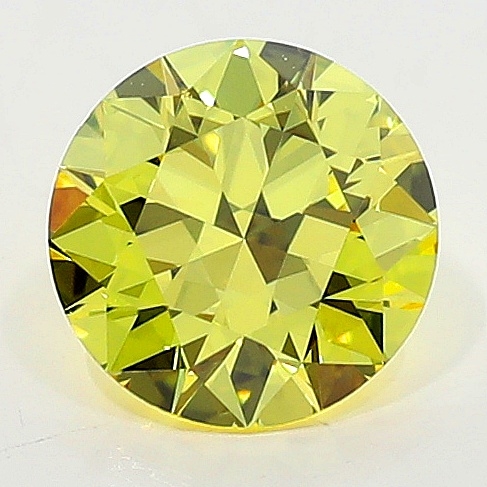 0.50 Carat Fancy Vivid   Yellow  BR SI2 GIA