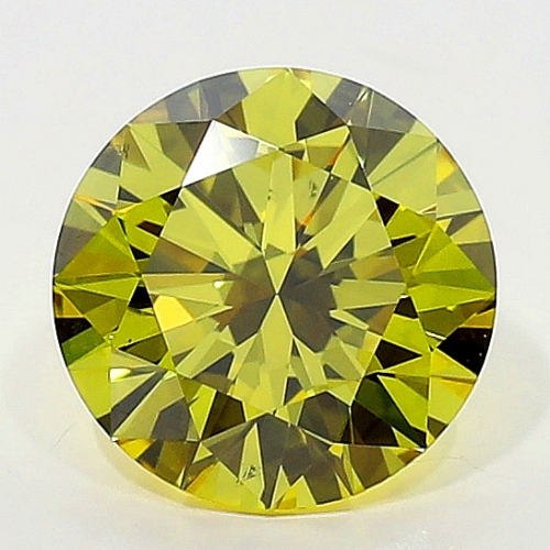 0.71 Carat Fancy Deep   Yellow  BR SI1 GIA