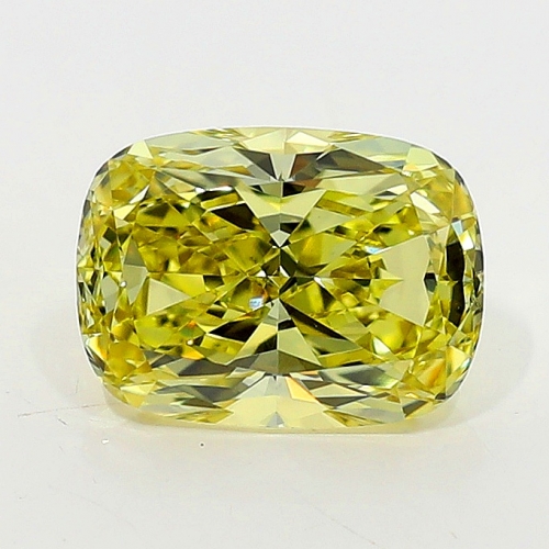 0.82 Carat Fancy Intense   Yellow  CU VS1 GIA
