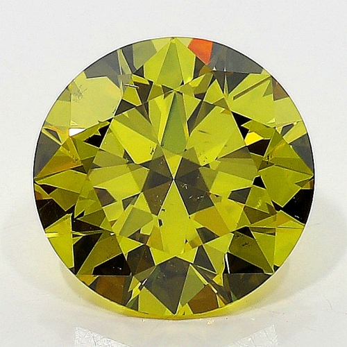 1.50 Carat Fancy Deep   Yellow  BR SI1 GIA