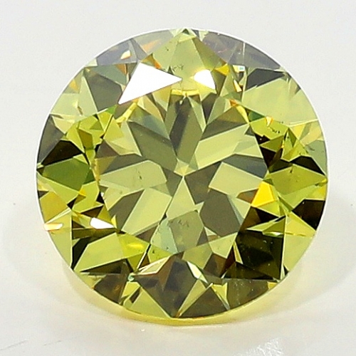 0.70 Carat Fancy Intense   Yellow  BR SI1 GIA