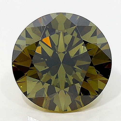 1.17 Carat Fancy Dark Greenish Greenish Brown  BR VS2 GIA