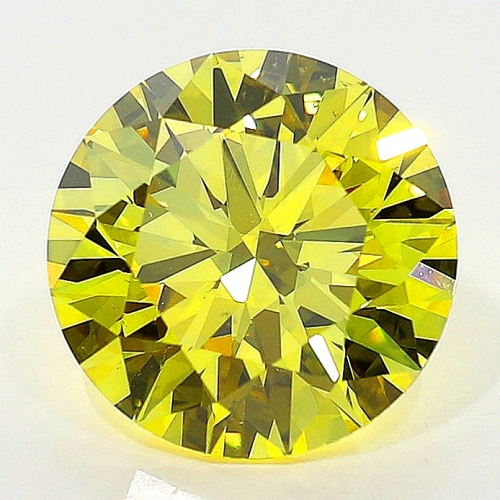 1.59 Carat Fancy Vivid   Yellow  BR SI1 GIA