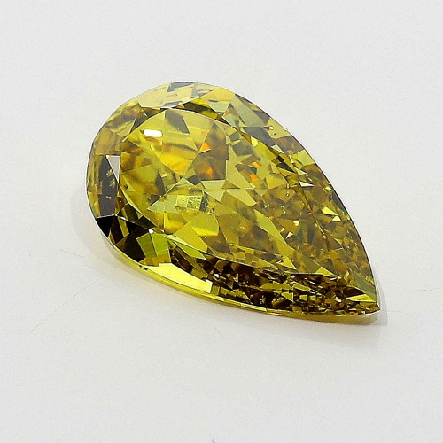 1.02 Carat Fancy Deep Brownish Greenish Yellow  PS SI1 GIA