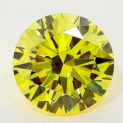 1.01 Carat Fancy Vivid   Yellow  BR VS2 GIA