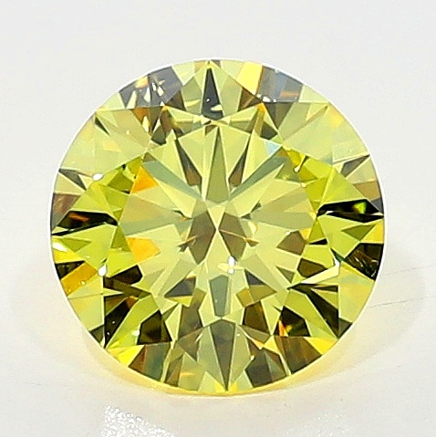 0.41 Carat Fancy Intense   Yellow  BR SI1 GIA
