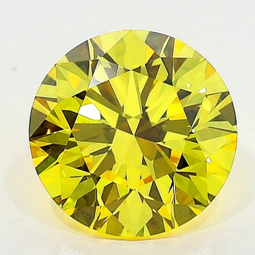 1.01 Carat Fancy Vivid   Yellow  BR VVS2 GIA