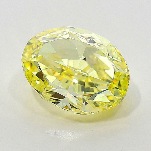 1.37 Carat Fancy Intense   Yellow  OV VVS1 GIA