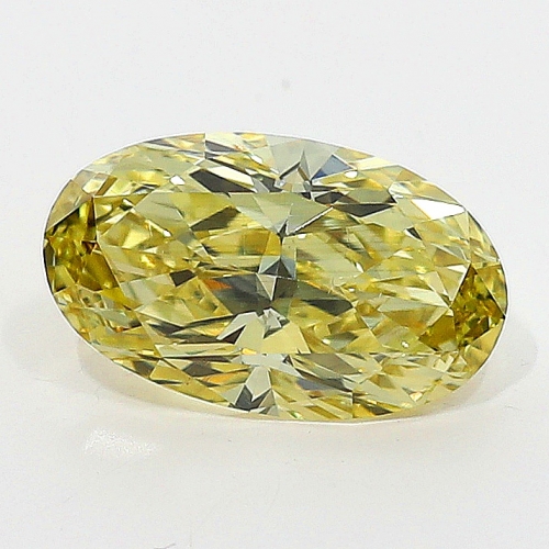 0.77 Carat Fancy Brownish  Yellow  OV VS2 GIA