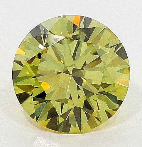 0.71 Carat Fancy Deep Brownish Greenish Yellow  BR SI1 GIA