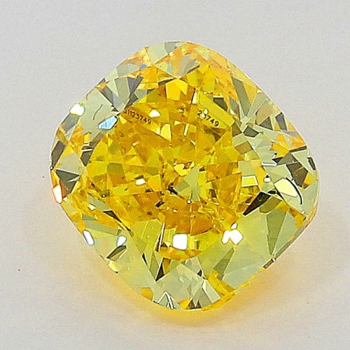 0.32 Carat Fancy Intense Orangy  Yellow  CU SI1 GIA