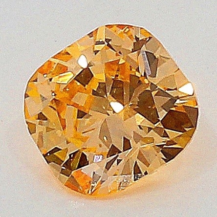 0.08 Carat Fancy Intense Yellowish  Orange  CU  GIA