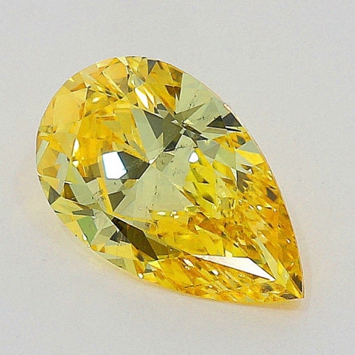 0.26 Carat Fancy Intense   Yellow  PS SI1 GIA