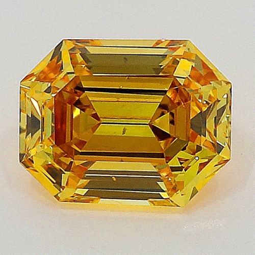 0.27 Carat Fancy Intense   Orange Yellow EM VS2 GIA
