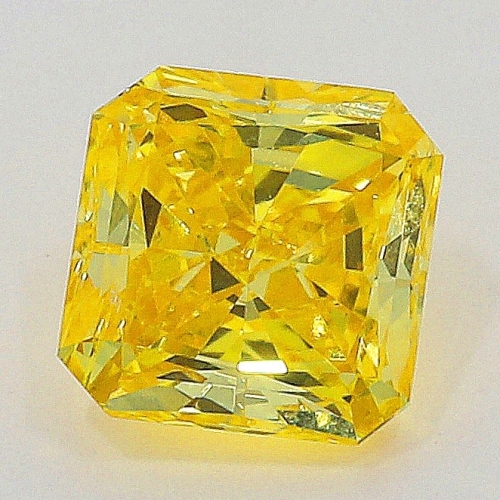 0.29 Carat Fancy Vivid   Yellow  RAD SI2 GIA
