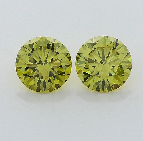 0.50 Carat Fancy Deep   Yellow  BR SI1 GIA