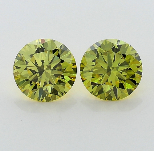 0.58 Carat Fancy Deep   Yellow  BR VS2 GIA