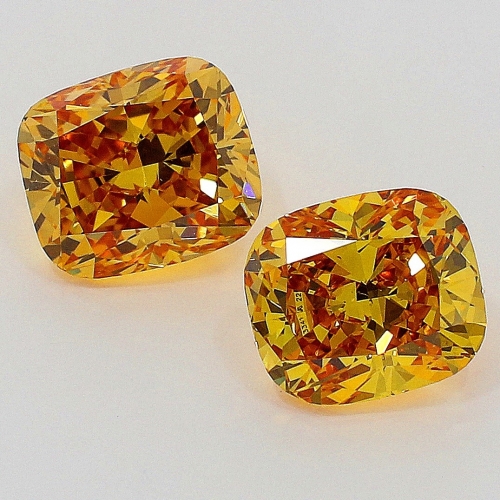 0.27 Carat Fancy Vivid   Orange Yellow CU VS2 GIA
