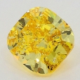 0.50 Carat Fancy Vivid   Yellow  CU  GIA