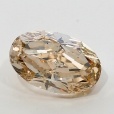 4.01 Carat Fancy Light Yellowish  Brown  OV SI1 GIA