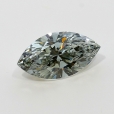0.91 Carat Fancy Gray Yellowish Green  MQ VS2 GIA