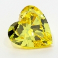 0.5 carat Heart Shape VS2 Fancy Vivid Yellow