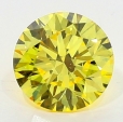 0.34 Carat Fancy Vivid   Yellow  BR VS1 GIA