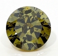 1.02 Carat Fancy Dark Gray-Greenish Yellow BR SI2 GIA