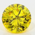 1.02 Carat Fancy Vivid   Yellow  BR SI2 GIA
