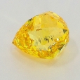 0.51 Carat Fancy Vivid   Yellow  Briolette SI2 GIA