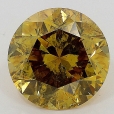1.01 Carat Fancy Deep Brownish Greenish Yellow  BR  GIA