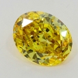 0.21 Carat Fancy Vivid   Yellow  OV SI2 GIA