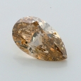 1.01 carat Pear Shape  SI2 Fancy Yellowish Brown