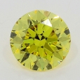 0.71 Carat Fancy Intense   Yellow  BR SI1 GIA