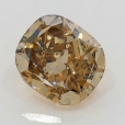 1.02 Carat Fancy Dark Yellowish  Brown  CU SI1 GIA