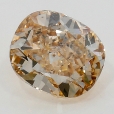 0.93 carat Cushion I1 Fancy Yellowish Brown